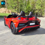 Детская машина Lamborghini Aventador SV (M777MM) красная, максимальная нагрузка 100 кг