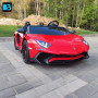 Детская машина Lamborghini Aventador SV (M777MM) красная, максимальная нагрузка 100 кг