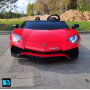 Детская машина Lamborghini Aventador SV (M777MM) красная, максимальная нагрузка 100 кг