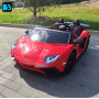 Детская машина Lamborghini Aventador SV (M777MM) красная, максимальная нагрузка 100 кг