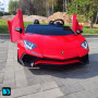 Детская машина Lamborghini Aventador SV (M777MM) красная, максимальная нагрузка 100 кг