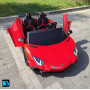 Детская машина Lamborghini Aventador SV (M777MM) красная, максимальная нагрузка 100 кг