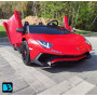 Детская машина Lamborghini Aventador SV (M777MM) красная, максимальная нагрузка 100 кг