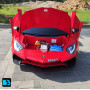 Детская машина Lamborghini Aventador SV (M777MM) красная, максимальная нагрузка 100 кг