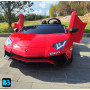 Детская машина Lamborghini Aventador SV (M777MM) красная, максимальная нагрузка 100 кг
