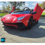 Детская машина Lamborghini Aventador SV (M777MM) красная, максимальная нагрузка 100 кг