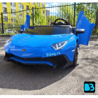 Детский электромобиль Lamborghini Aventador SV (M777MM) синий
