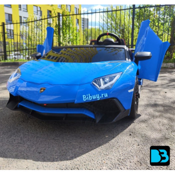 Детский электромобиль Lamborghini Aventador SV (M777MM) синий