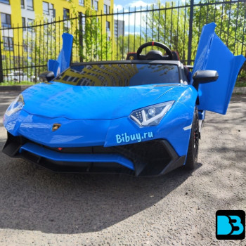 Детский электромобиль Lamborghini Aventador SV (M777MM) синий