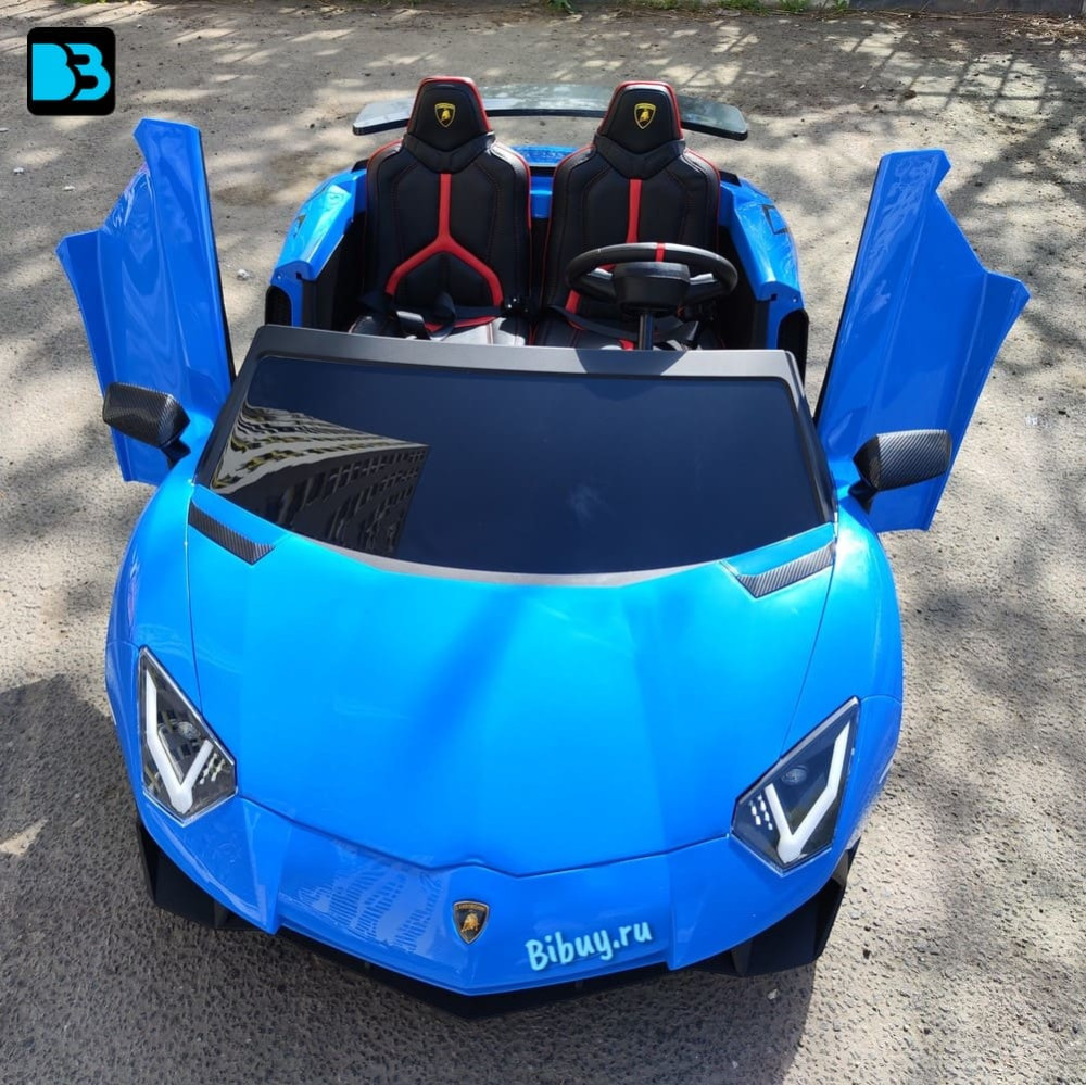Детский электромобиль Lamborghini Aventador SV (M777MM) синий