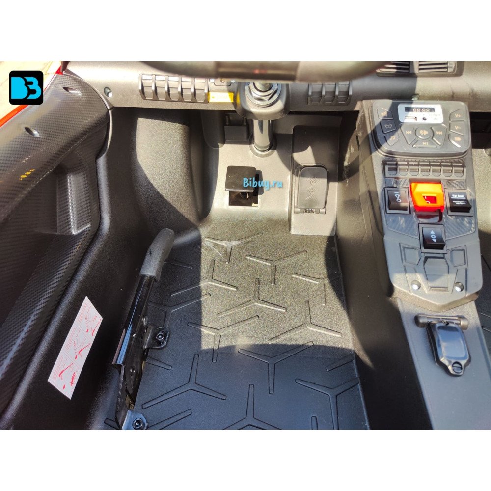 Детская машина Lamborghini Aventador SV (M777MM) красная, максимальная нагрузка 100 кг