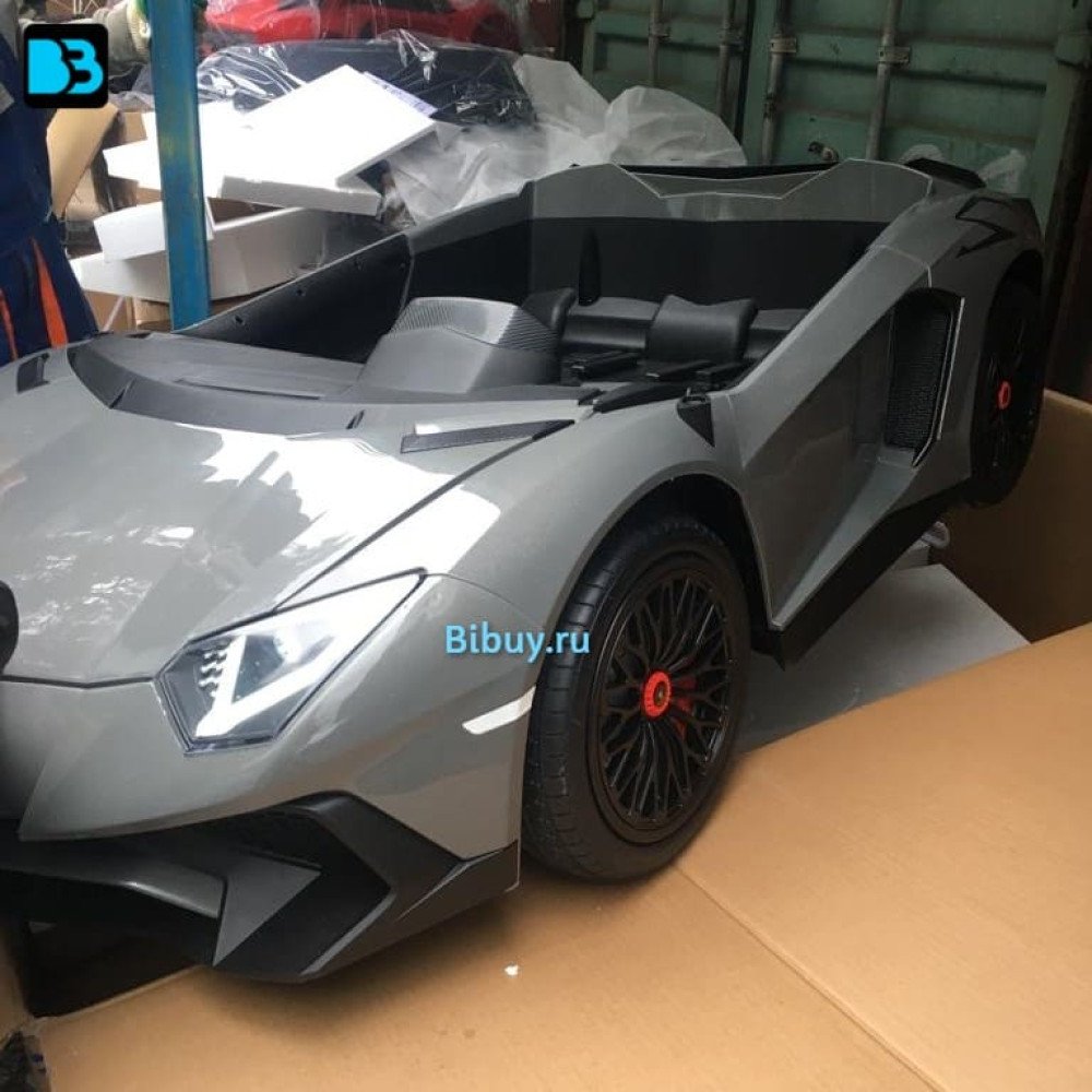 Детский электромобиль Lamborghini Aventador SV (M777MM) серый