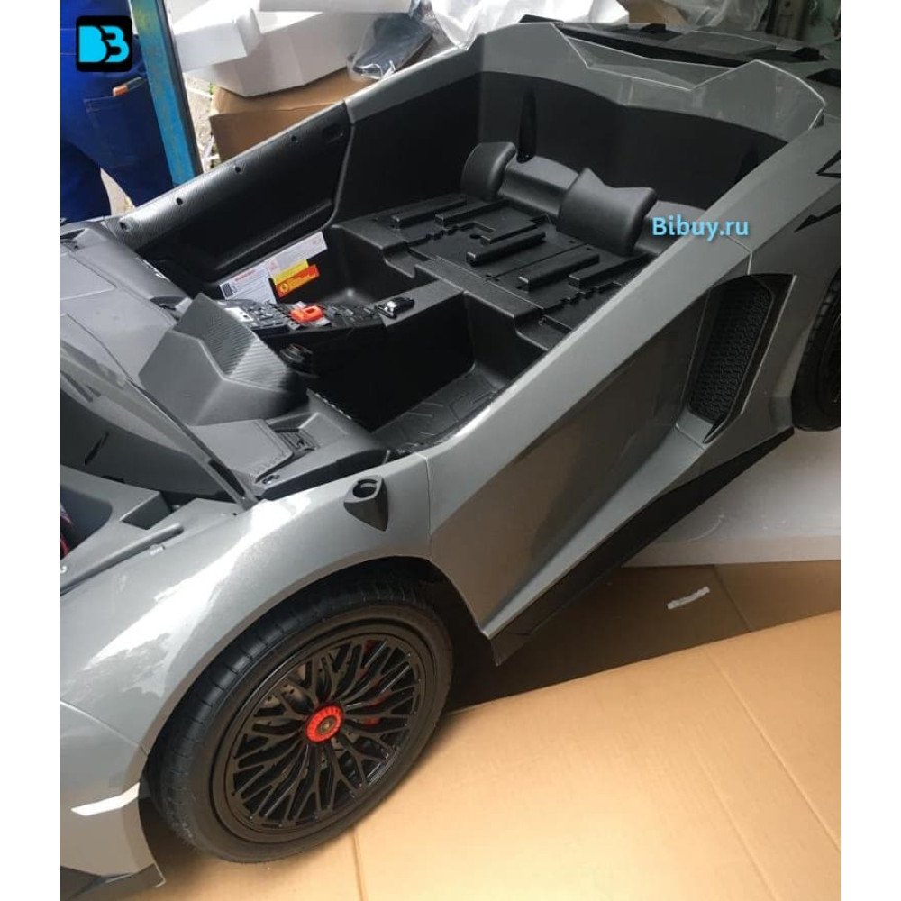 Детский электромобиль Lamborghini Aventador SV (M777MM) серый