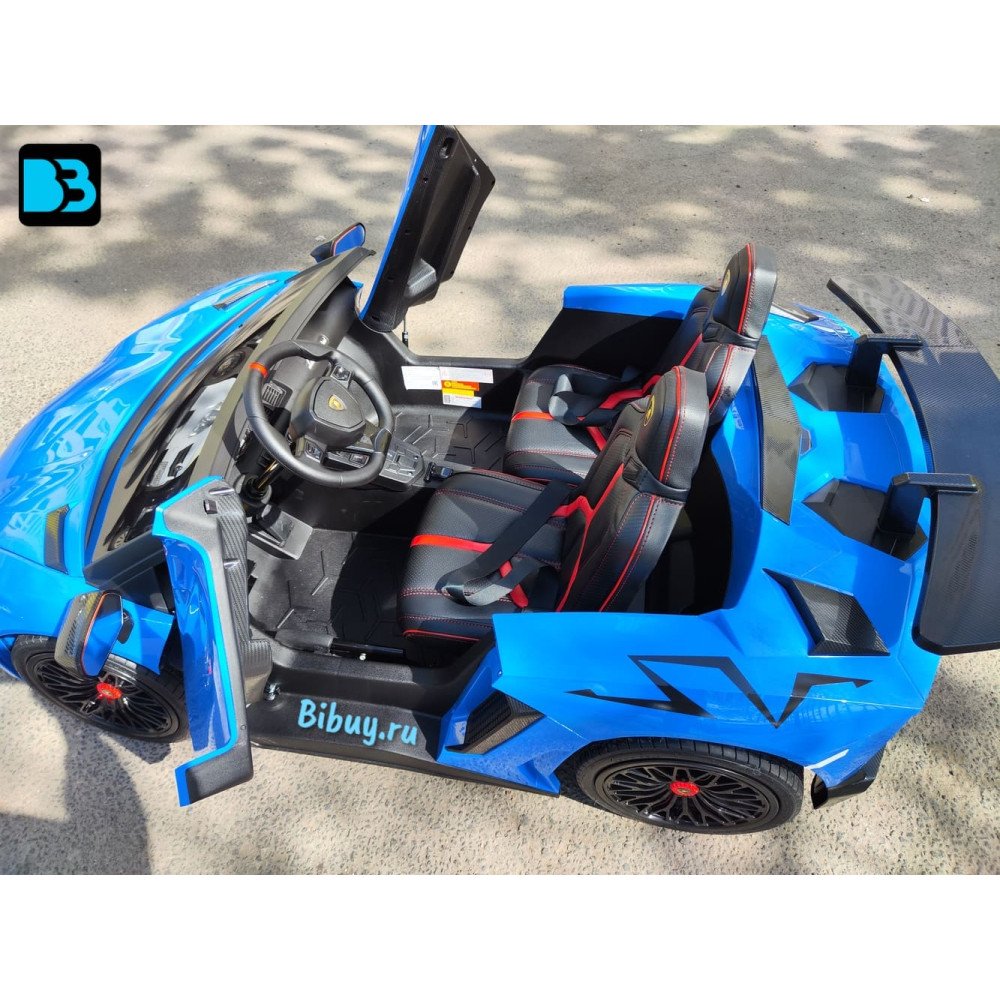 Детский электромобиль Lamborghini Aventador SV (M777MM) синий