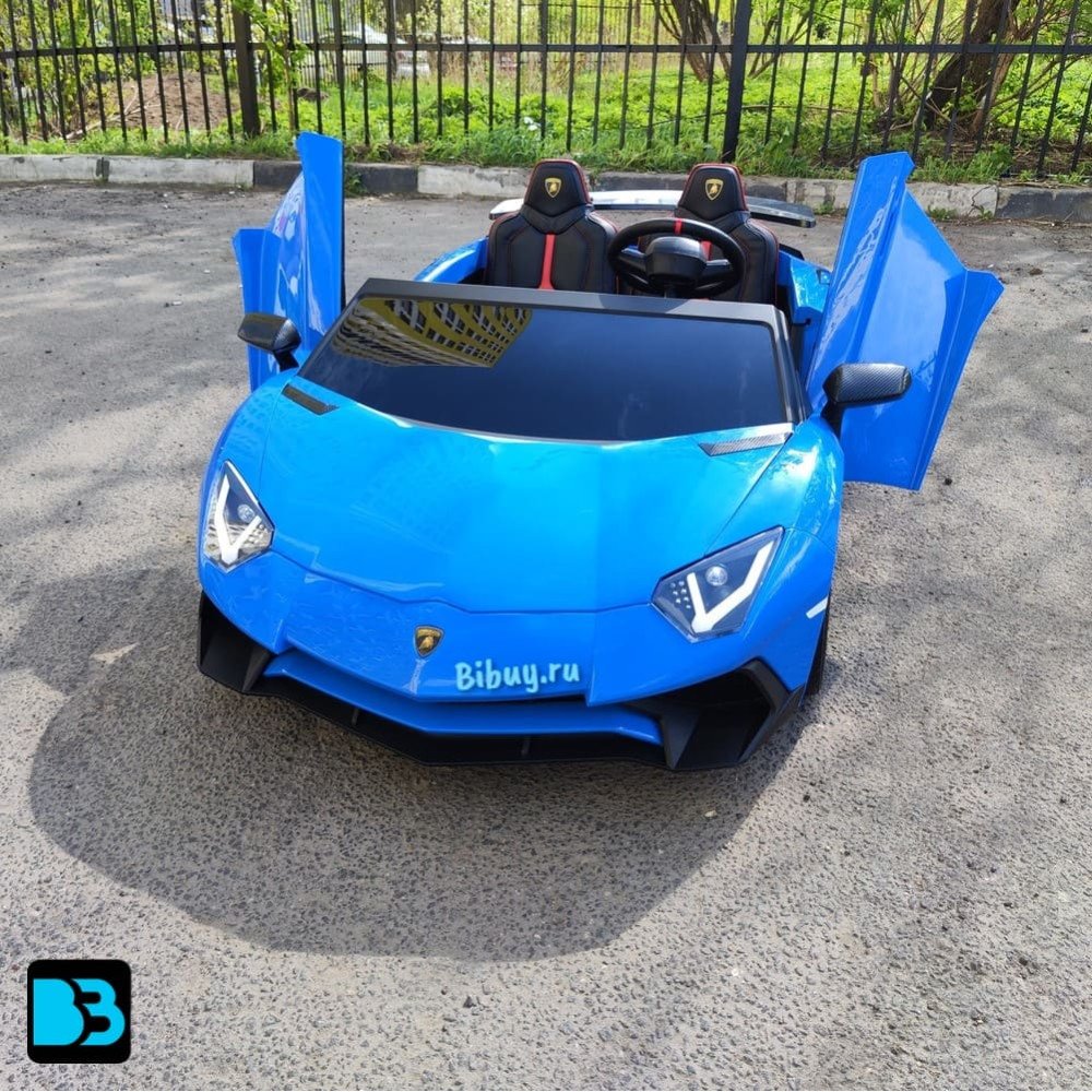 Детский электромобиль Lamborghini Aventador SV (M777MM) синий