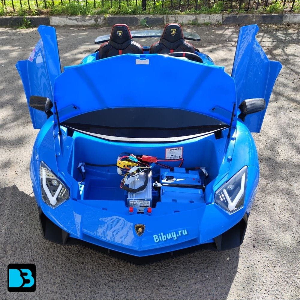 Детский электромобиль Lamborghini Aventador SV (M777MM) синий