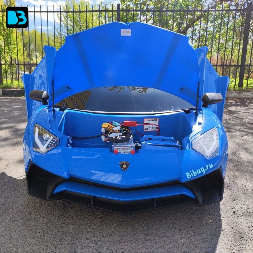 Детский электромобиль Lamborghini Aventador SV (M777MM) синий