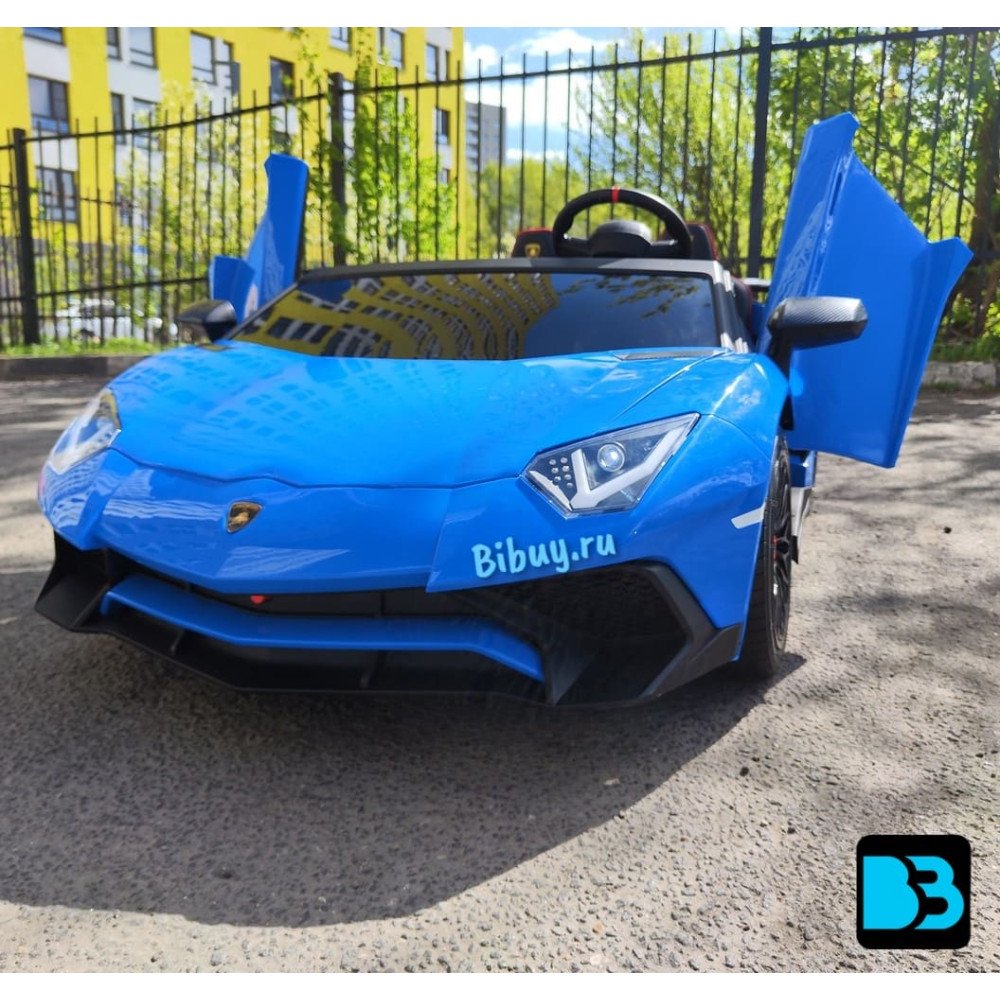 Детский электромобиль Lamborghini Aventador SV (M777MM) синий