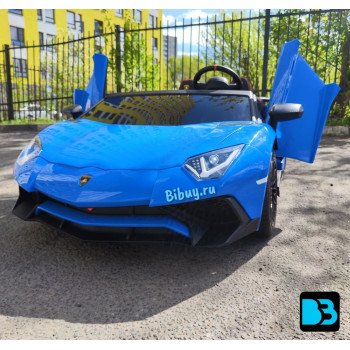 Детский электромобиль Lamborghini Aventador SV (M777MM) синий