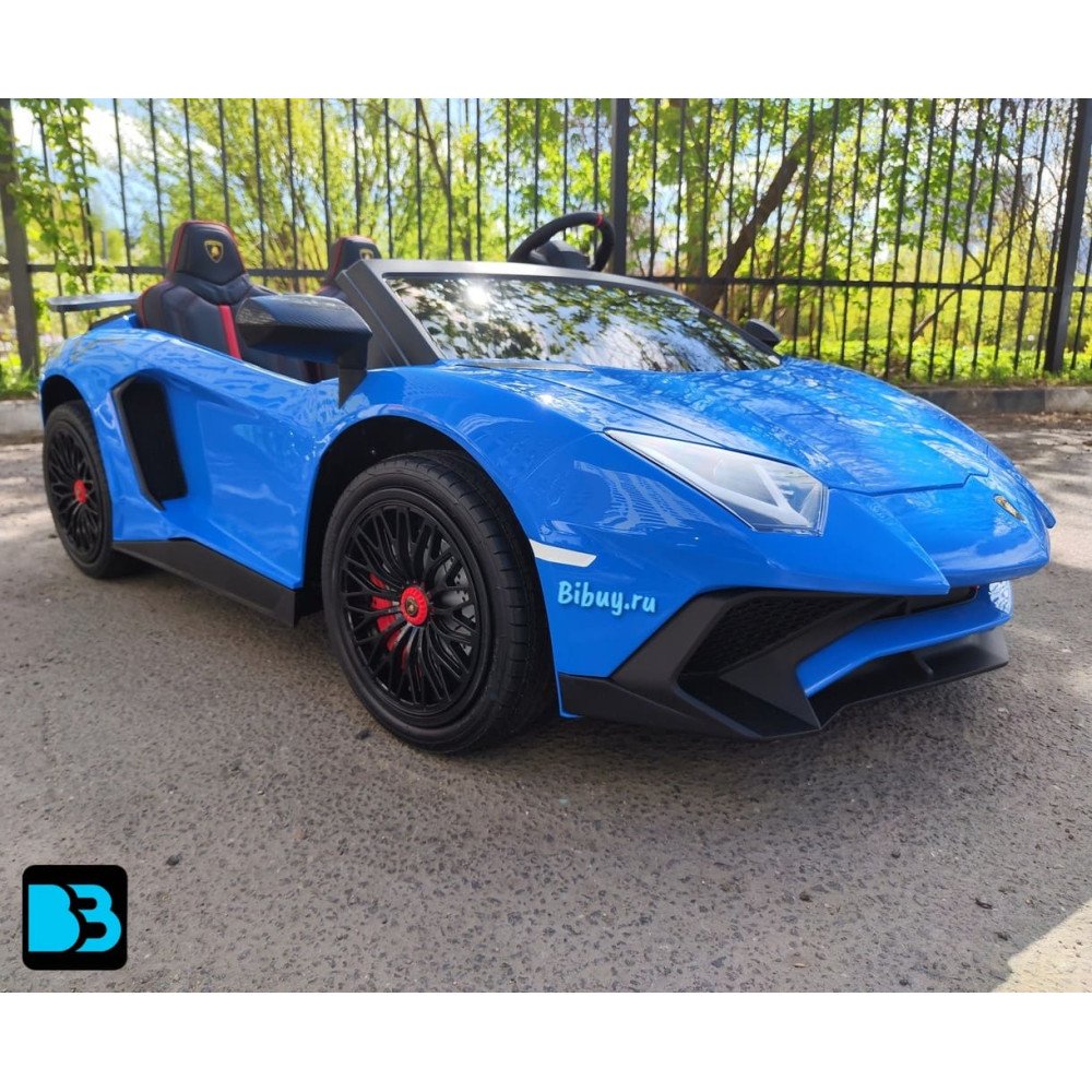 Детский электромобиль Lamborghini Aventador SV (M777MM) синий