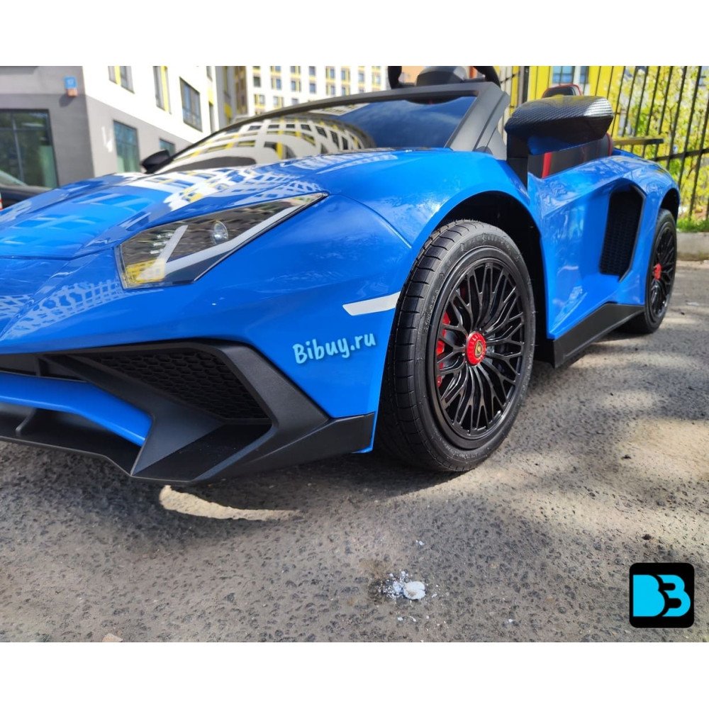 Детский электромобиль Lamborghini Aventador SV (M777MM) синий