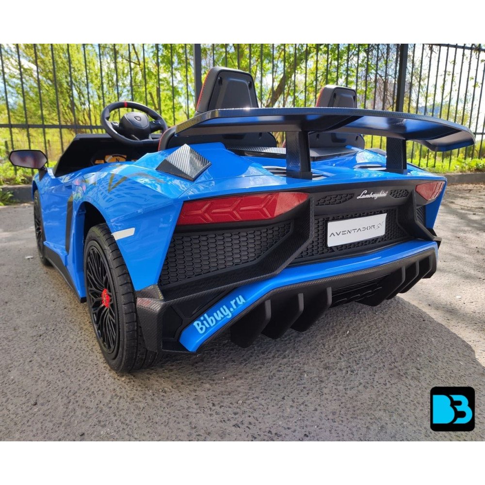 Детский электромобиль Lamborghini Aventador SV (M777MM) синий