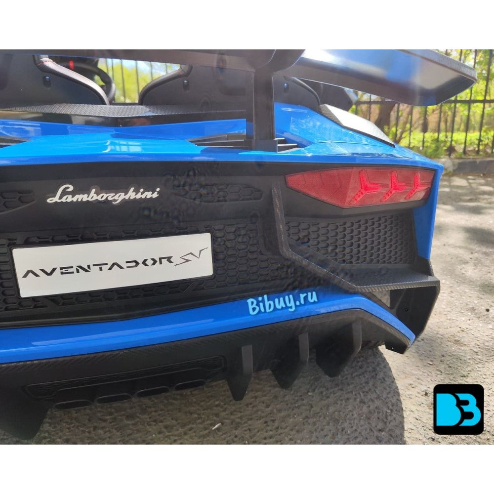 Детский электромобиль Lamborghini Aventador SV (M777MM) синий