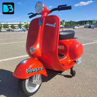 Детский электроскутер VESPA (M888MM) красный