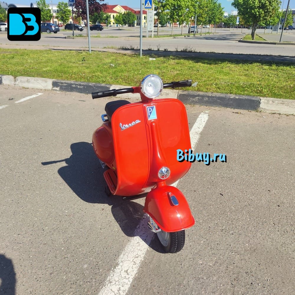 Детский электроскутер VESPA (M888MM) красный