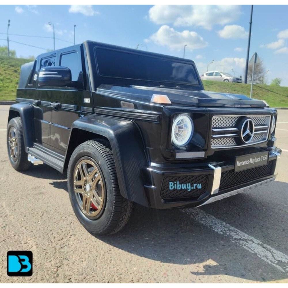 Большой электромобиль Mercedes-Maybach G650 Landaulet (M999MM) черный