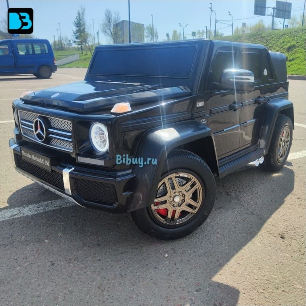 Большой электромобиль Mercedes-Maybach G650 Landaulet (M999MM) черный