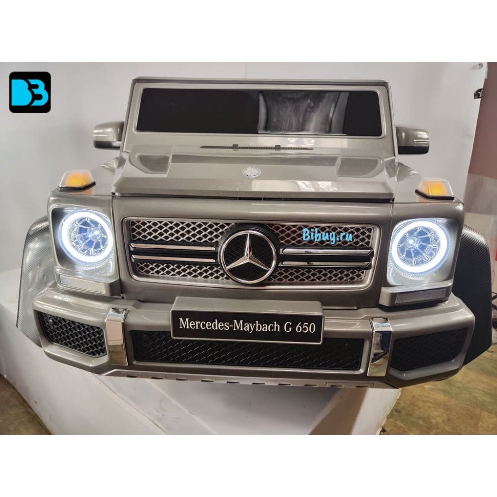 Детский электромобиль Mercedes-Maybach G650 Landaulet (M999MM) серый