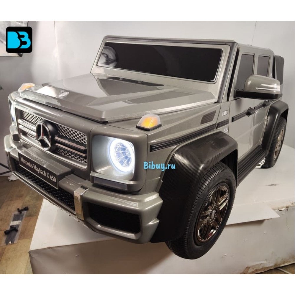 Детский электромобиль Mercedes-Maybach G650 Landaulet (M999MM) серый