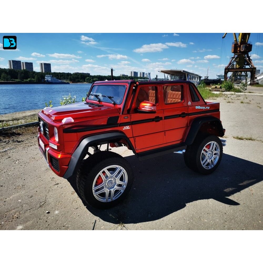 Детский электромобиль Mercedes Benz Maybach G 650 Красный краска