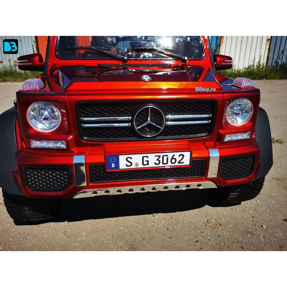 Детский электромобиль Mercedes Benz Maybach G 650 Красный краска