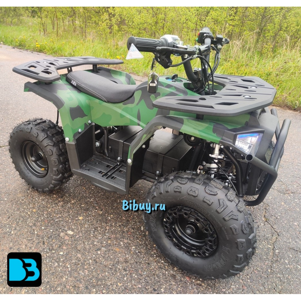 Мощный электроквадроцикл MIKA LUX зеленый камуфляж