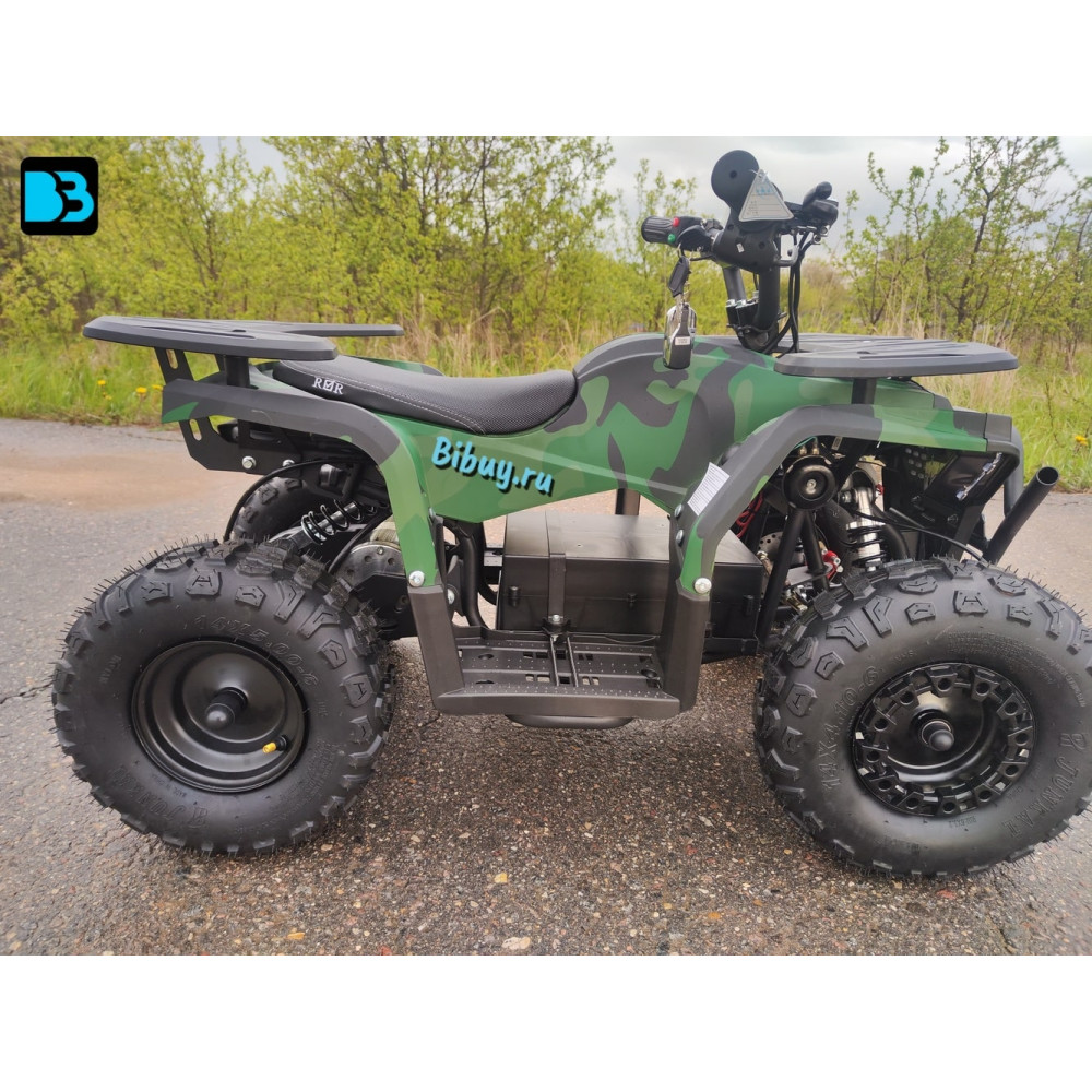 Мощный электроквадроцикл MIKA LUX зеленый камуфляж