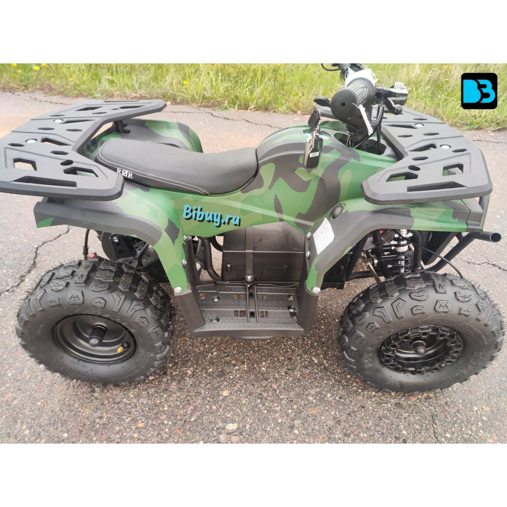 Мощный электроквадроцикл MIKA LUX зеленый камуфляж