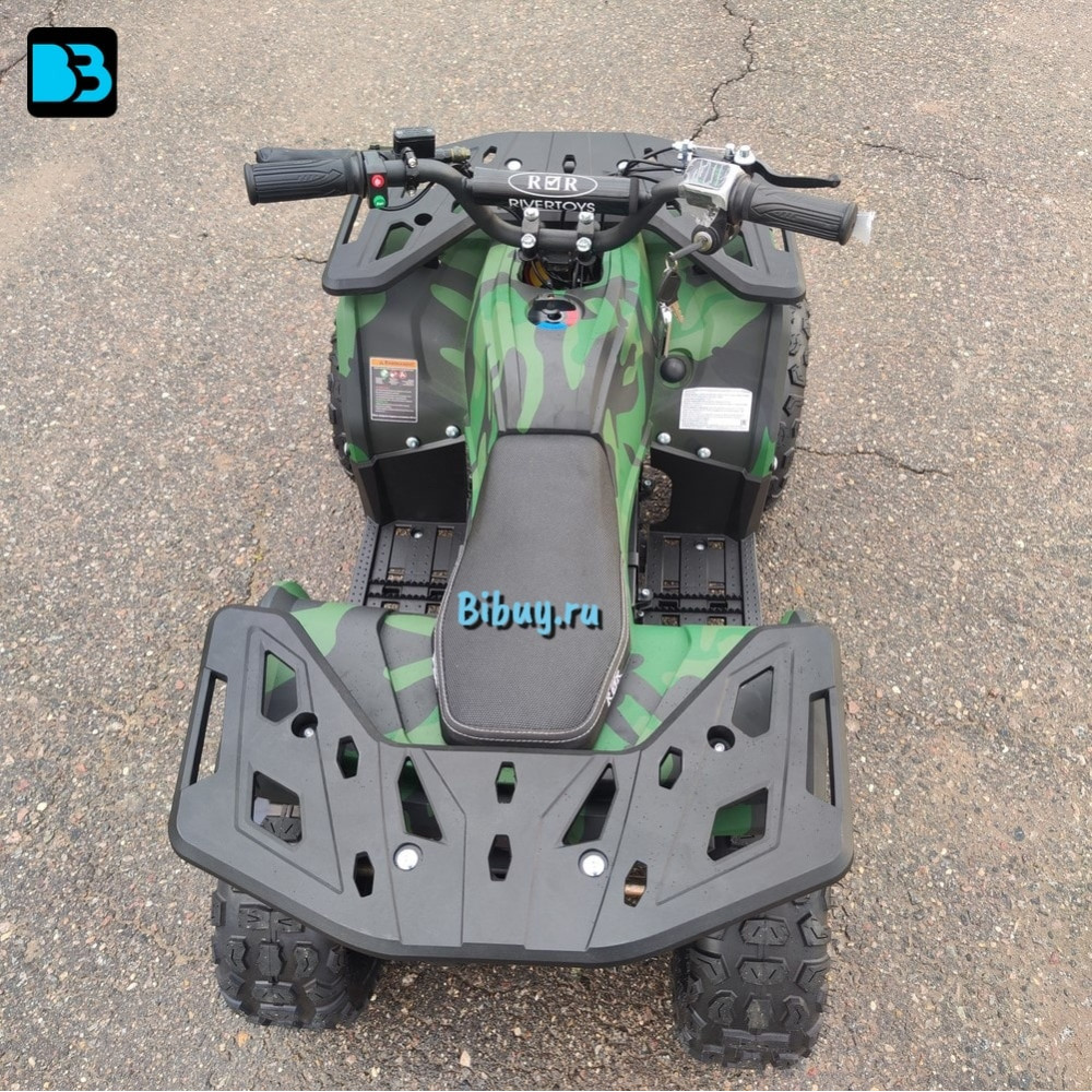 Мощный электроквадроцикл MIKA LUX зеленый камуфляж