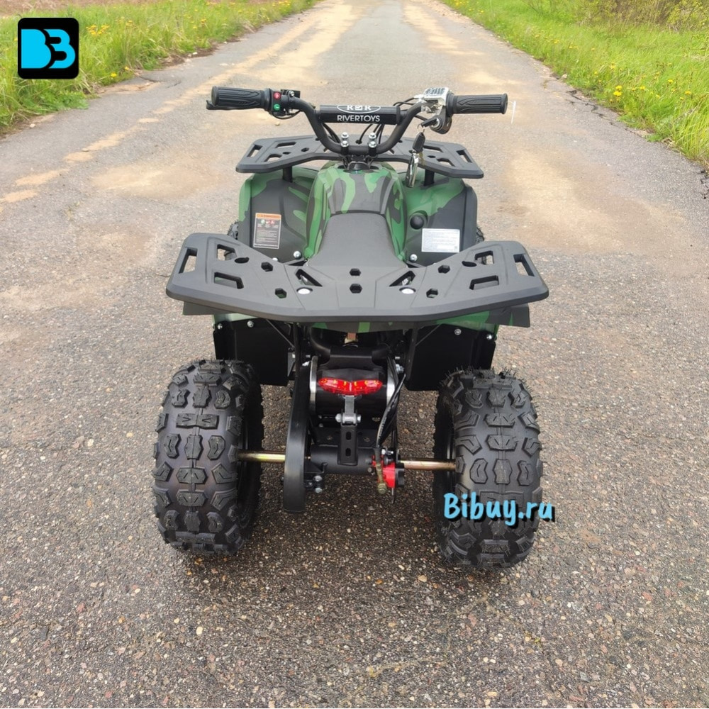 Мощный электроквадроцикл MIKA LUX зеленый камуфляж
