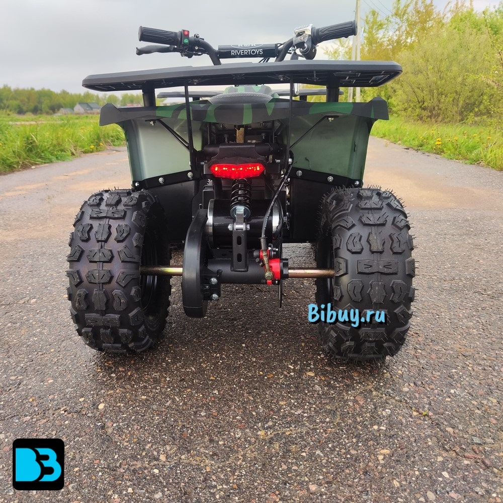 Мощный электроквадроцикл MIKA LUX зеленый камуфляж