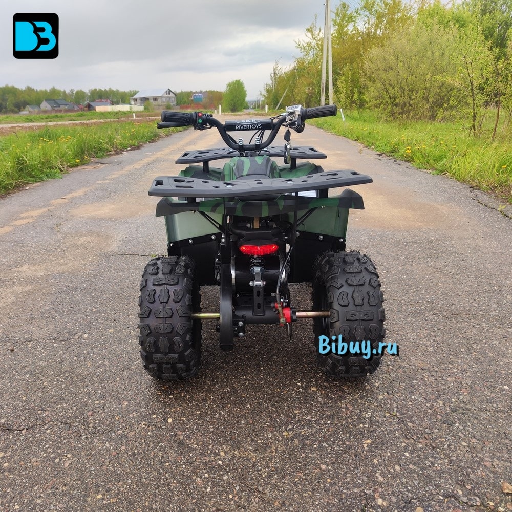 Мощный электроквадроцикл MIKA LUX зеленый камуфляж