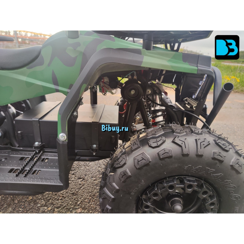 Мощный электроквадроцикл MIKA LUX зеленый камуфляж