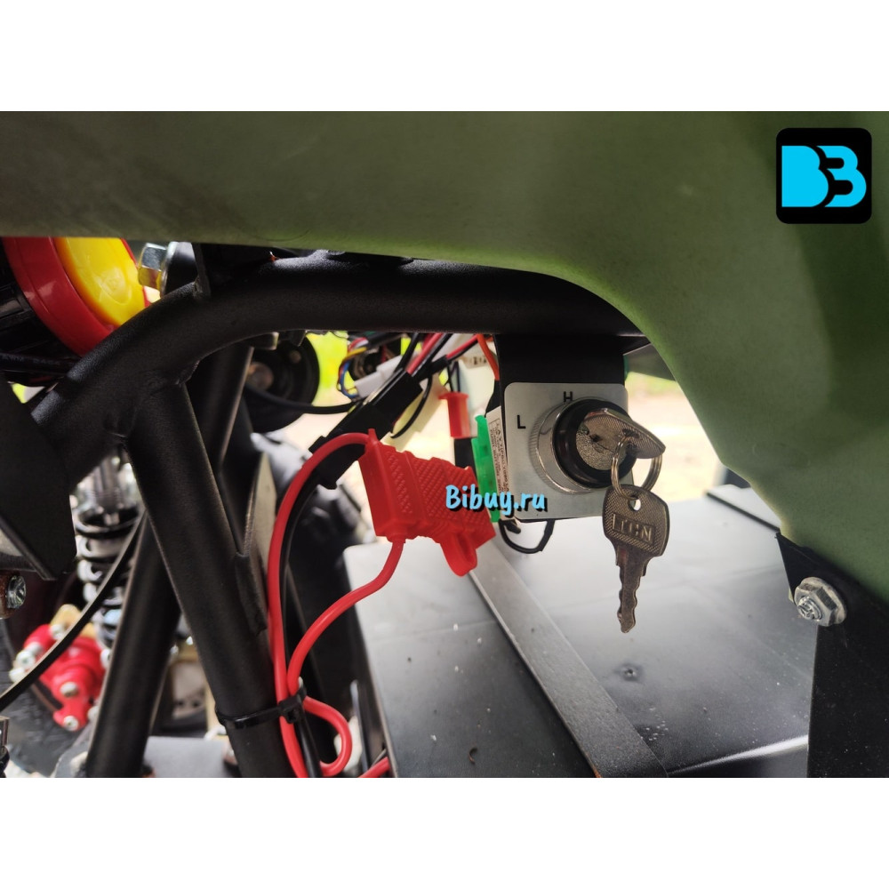 Мощный электроквадроцикл MIKA LUX зеленый камуфляж