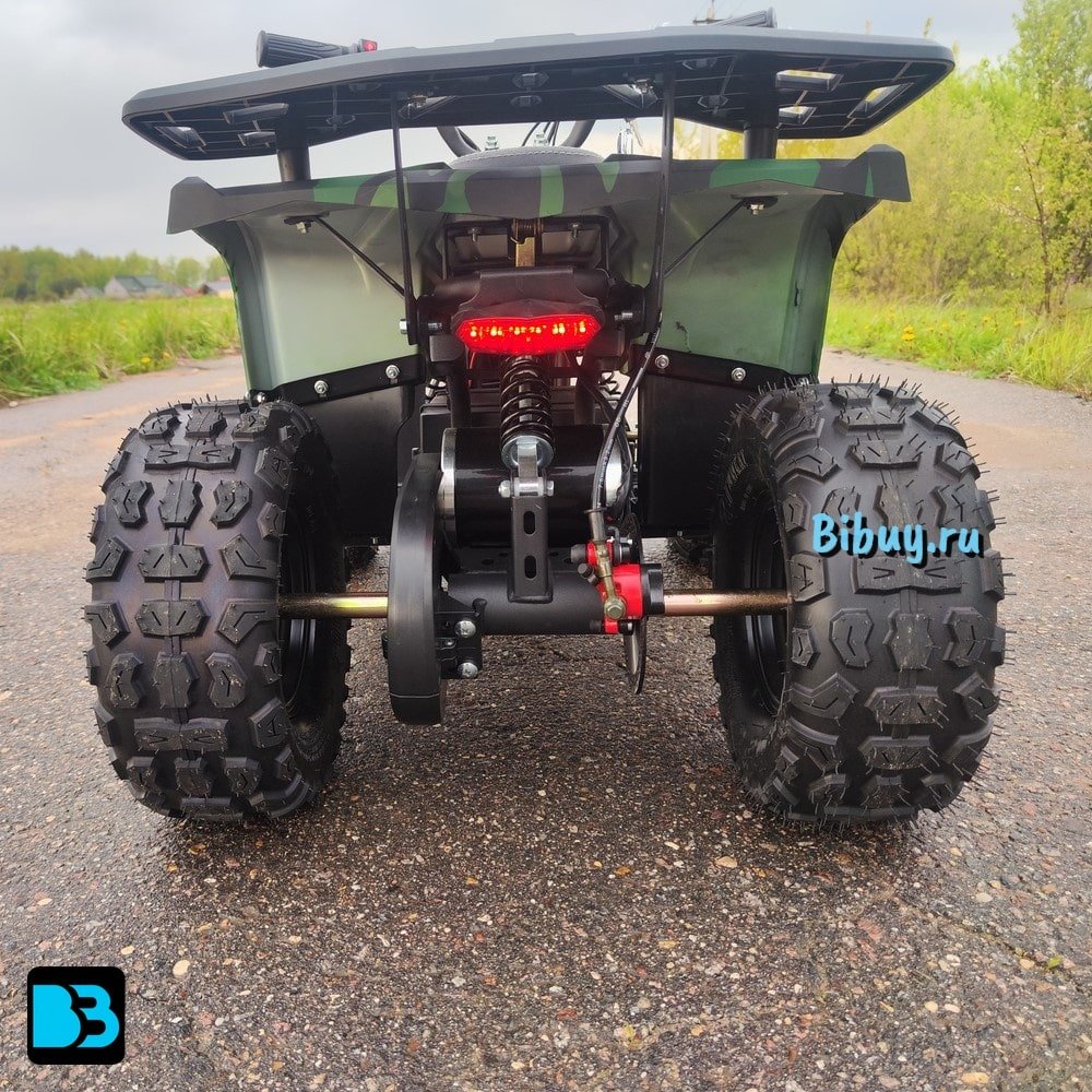 Мощный электроквадроцикл MIKA LUX зеленый камуфляж