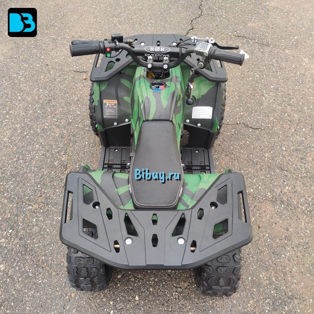 Мощный электроквадроцикл MIKA LUX зеленый камуфляж
