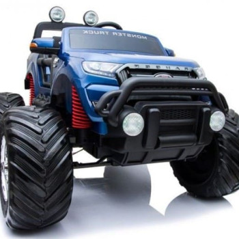 Детский электромобиль Ford Monster Truck(DK-MT550) синий глянец, полноприводный, с пультом