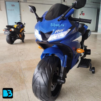 Детский электромобиль мотоцикл Yamaha R15-BLUE