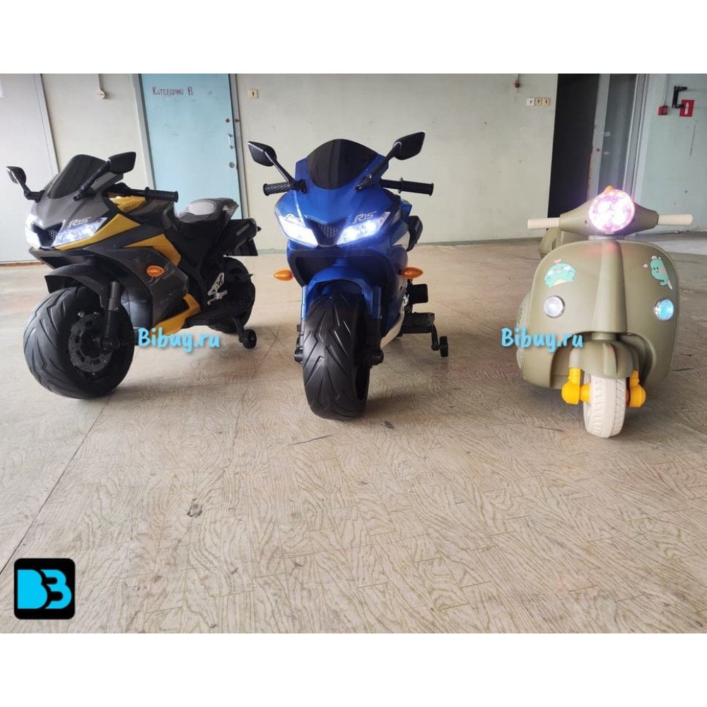 Детский электромобиль мотоцикл Yamaha R15-BLUE