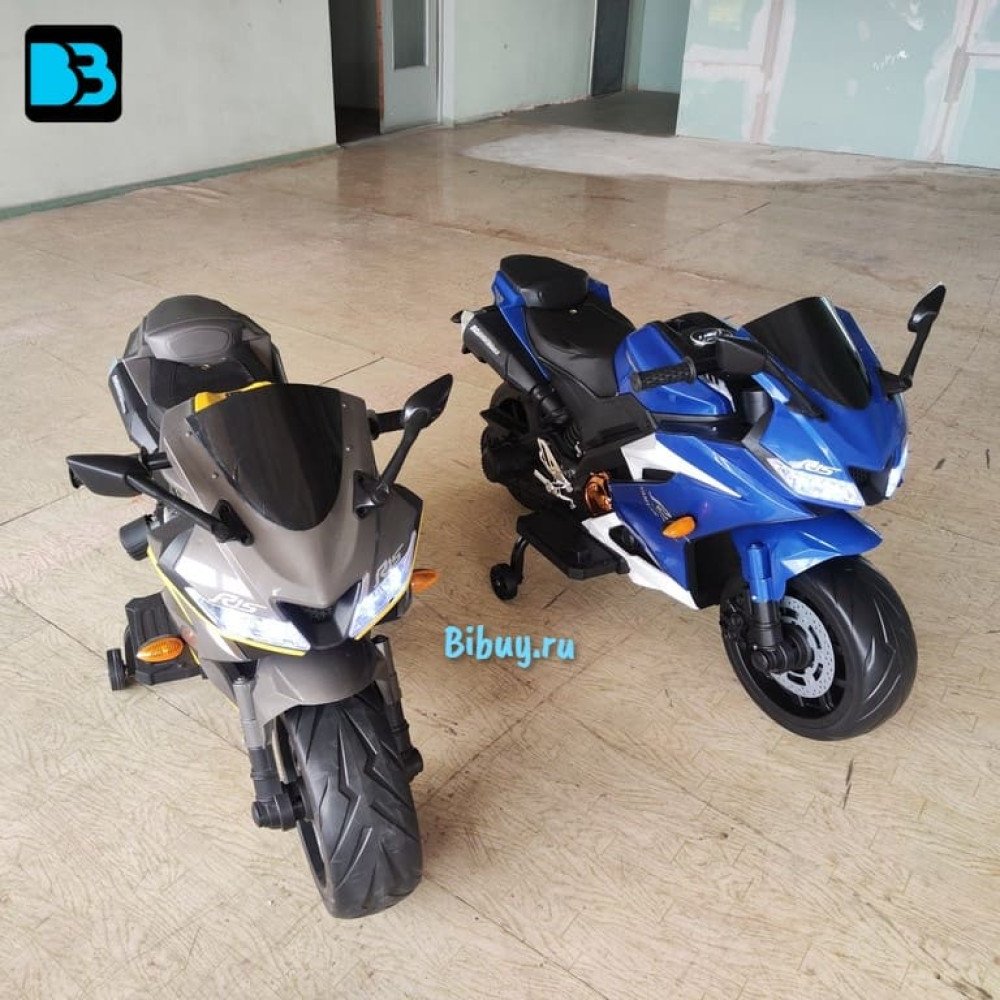 Детский электромобиль мотоцикл Yamaha R15-YELLOW
